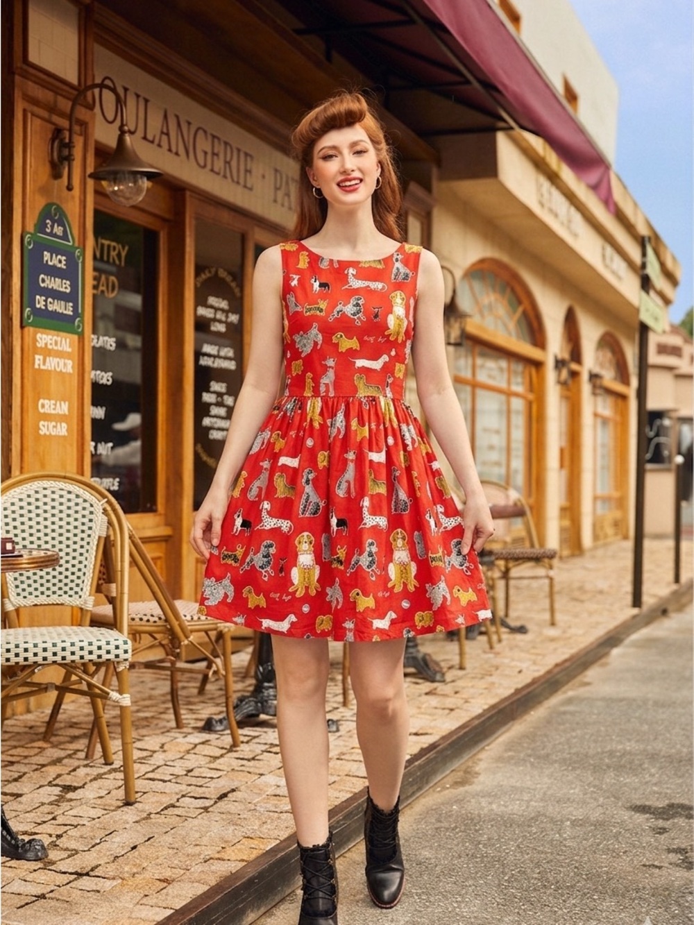 Cissy’s May Novelty Fit & Flare Dress Size XL